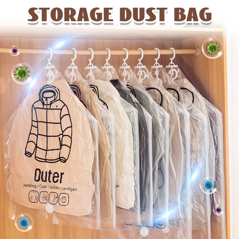 Hanging Vacuum Storage Bags– Space-Saving Compression Bags,Dustproof & Moisture-Proof Transparent Design, Travel & Home Storage Solution