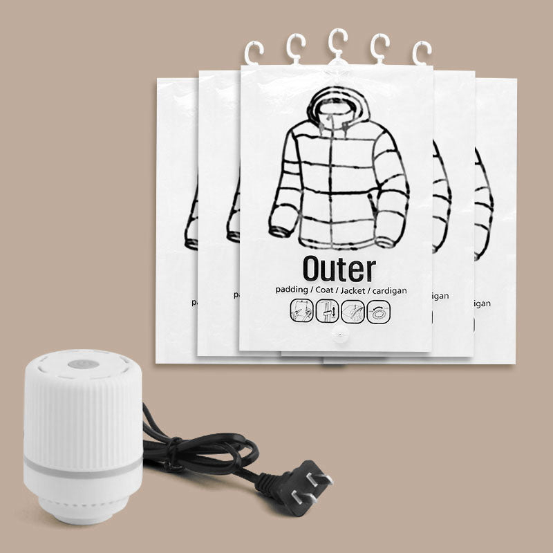 Hanging Vacuum Storage Bags– Space-Saving Compression Bags,Dustproof & Moisture-Proof Transparent Design, Travel & Home Storage Solution