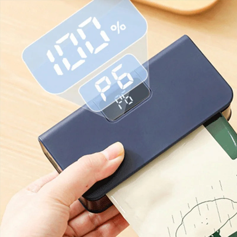 Rechargeable Bag Sealer with Cutter – 6-Level Heat Adjustable USB-C Portable Food Sealer, Built-in Blade for Opening Bags,  Magnetic Storage for Snacks & Kitchen Use