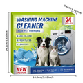 Washing Machine Cleaner Tablets for Pet Owners-Powerful Enzyme Formula Dissolves Pet Hair & Fur, Deep-Cleans Drum & Pipes, Removes Odors & Residue