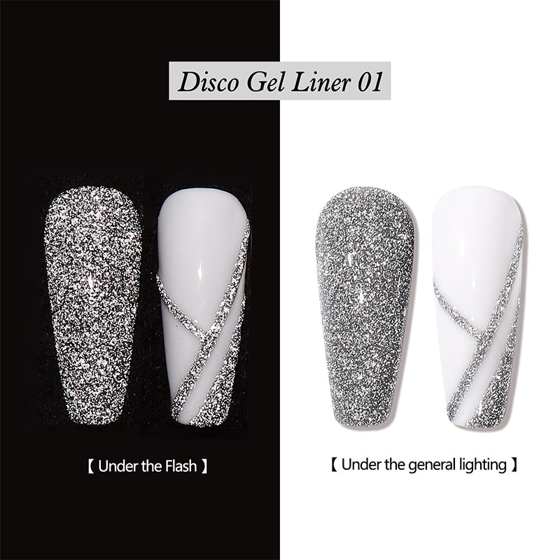 Reflective Glitter Gel Nail Polish Liner