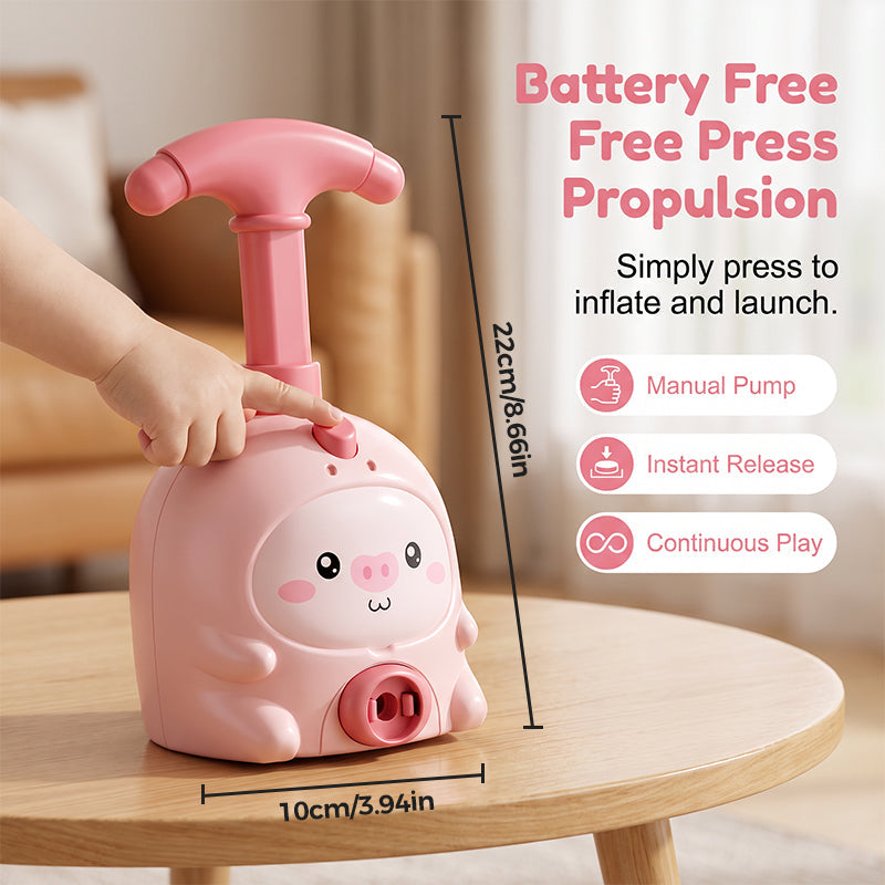 Balloon-Powered Launcher Car Toy Set for Kids-ress-Propulsion Aerodynamic Racing & Flying Toy for Kids 3+, No Batteries Needed, STEM Learning Through Play