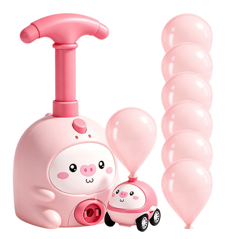Balloon-Powered Launcher Car Toy Set for Kids-ress-Propulsion Aerodynamic Racing & Flying Toy for Kids 3+, No Batteries Needed, STEM Learning Through Play