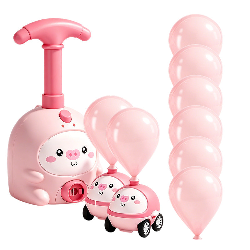 Balloon-Powered Launcher Car Toy Set for Kids-ress-Propulsion Aerodynamic Racing & Flying Toy for Kids 3+, No Batteries Needed, STEM Learning Through Play