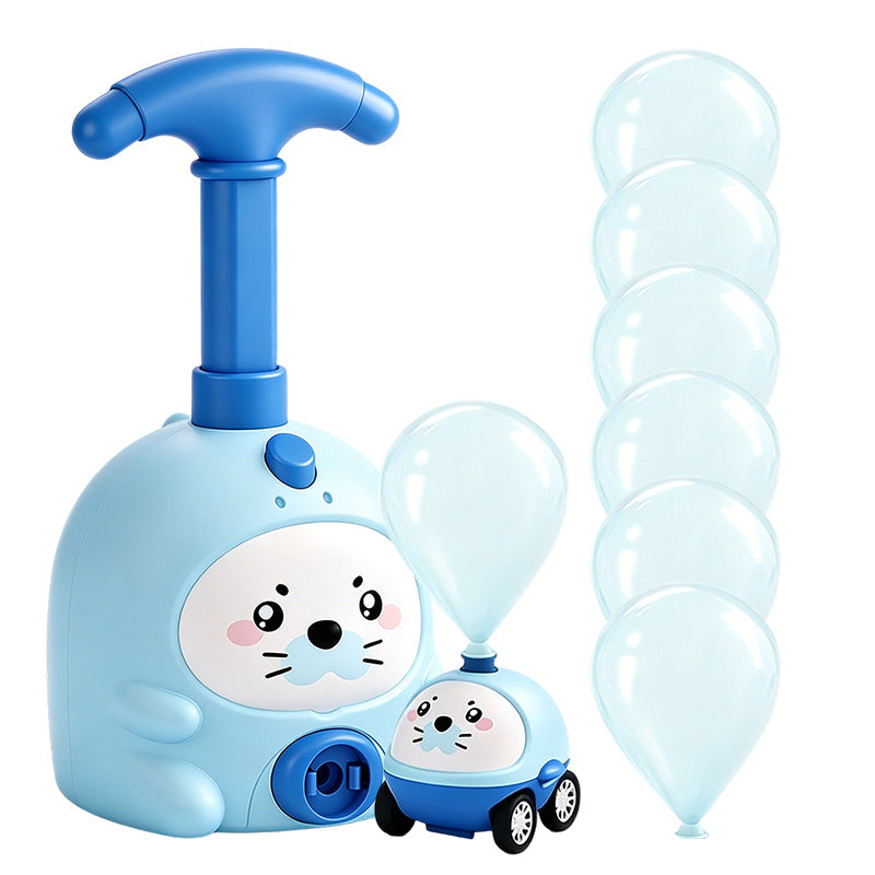 Balloon-Powered Launcher Car Toy Set for Kids-ress-Propulsion Aerodynamic Racing & Flying Toy for Kids 3+, No Batteries Needed, STEM Learning Through Play