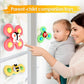 Suction Cup Spinner Toys-– 3/6/9-Pack Colorful Rotating Fidget Toy with Jingling Sound, BPA-Free Food-Grade ABS, Adheres to Any Smooth Surface, Perfect for Bath, Travel & Mealtime