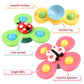 Suction Cup Spinner Toys-– 3/6/9-Pack Colorful Rotating Fidget Toy with Jingling Sound, BPA-Free Food-Grade ABS, Adheres to Any Smooth Surface, Perfect for Bath, Travel & Mealtime