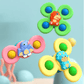 Suction Cup Spinner Toys-– 3/6/9-Pack Colorful Rotating Fidget Toy with Jingling Sound, BPA-Free Food-Grade ABS, Adheres to Any Smooth Surface, Perfect for Bath, Travel & Mealtime