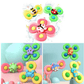 Suction Cup Spinner Toys-– 3/6/9-Pack Colorful Rotating Fidget Toy with Jingling Sound, BPA-Free Food-Grade ABS, Adheres to Any Smooth Surface, Perfect for Bath, Travel & Mealtime