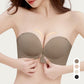Front Buckle Push-Up Bra – Seamless Invisible Strap Bra with 2-Way Wear, Convertible Strapless Design