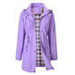 Women‘s Waterproof Trench Coat – Long Hooded Raincoat with Detachable Hood, Adjustable Waist & Multiple Pockets