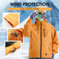 Fall New Arrivals-Outdoor Waterproof Sports Hooded Jacket– Windproof Breathable Sports Raincoat with Multi-Pockets, Durable & Abrasion-Resistant