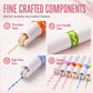 Pattern Roller Pens – Creative Curve Pens for Journaling & DIY Decor, Smooth Floral & Wave Borders, 6-Pack Student Art Supplies