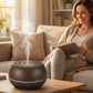 550ml Ultrasonic Aroma Diffuser with 7-Color LED Light
