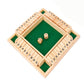 Wooden Board Game-Classic Family Board Game for 2-4 Players, Dice Rolling Math Game