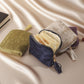 Mini Travel Jewelry Bag with Zipper - Soft Lined Travel Storage Bag with Multi-Compartment for Necklaces, Rings & Earrings, Tangle-Free & Scratch-Free, Compact Portable, Tassel Zipper Closure