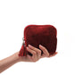 Mini Travel Jewelry Bag with Zipper - Soft Lined Travel Storage Bag with Multi-Compartment for Necklaces, Rings & Earrings, Tangle-Free & Scratch-Free, Compact Portable, Tassel Zipper Closure