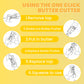 Stick Butter Cutter – Handheld Stainless Steel Slicer, One-Click Portion Control, Non-Stick Blades