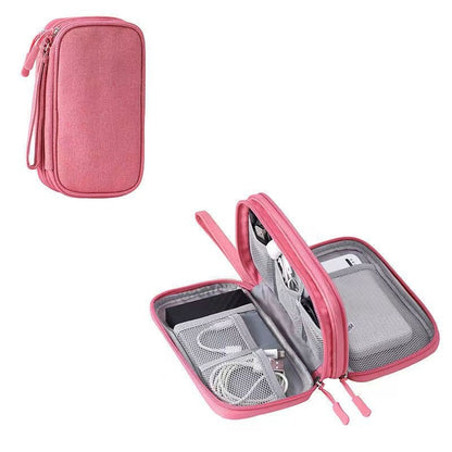 🏢Back-to-School Season🎁-Portable Double-Layer Electronics Organizer Travel Bag