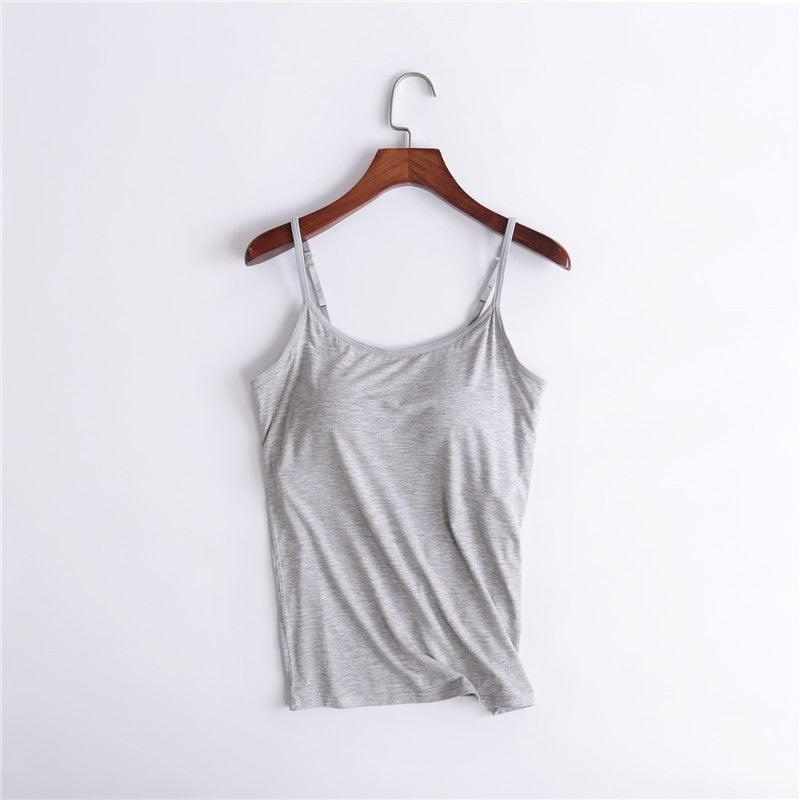 Tank With Built-In Bra - dressowy