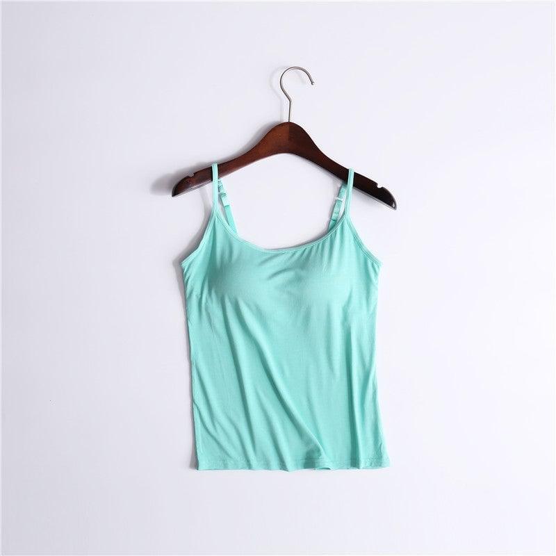 Tank With Built-In Bra - dressowy
