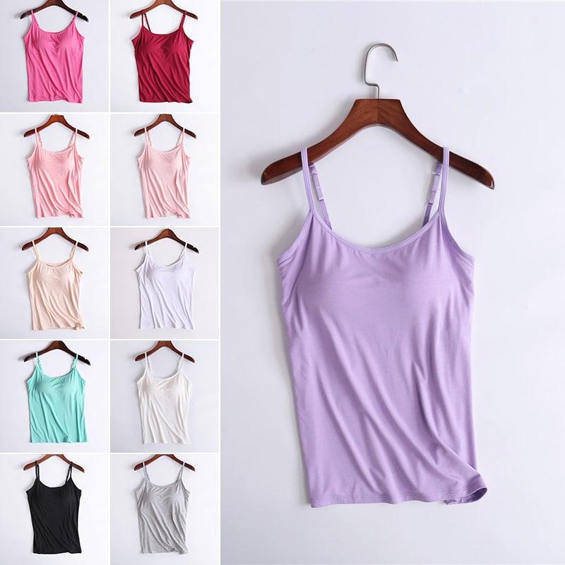 Tank With Built-In Bra - dressowy