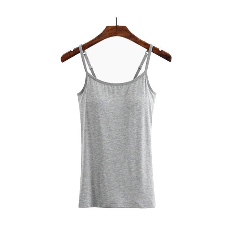 Tank With Built-In Bra - dressowy