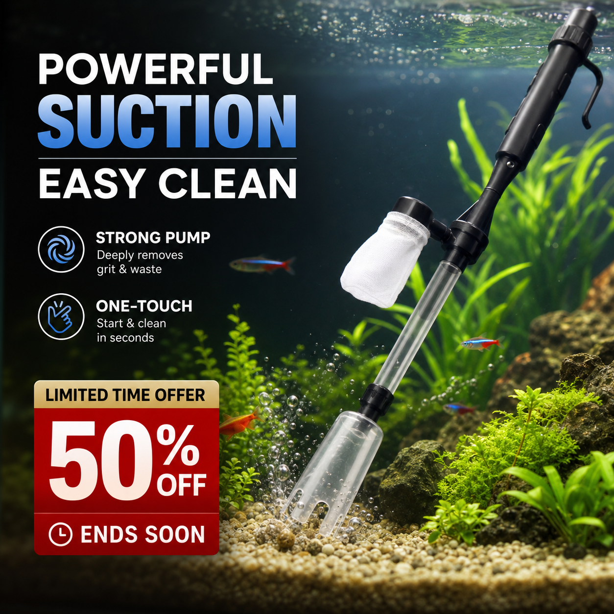 🐟Electric Aquarium Gravel Cleaner