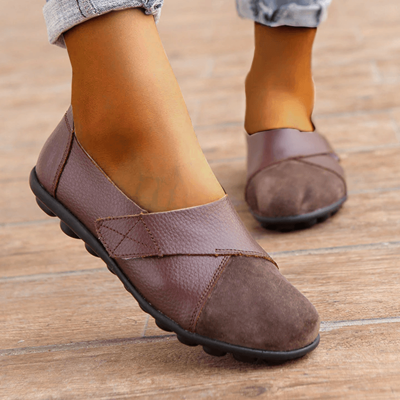 Vanccy- Premium Orthopedic Shoes Genuine Comfy Leather Loafers - dressowy