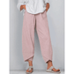 Vintage Asymmetrical Elastic Waist Pockets Pants - dressowy
